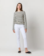 Load image into Gallery viewer, Modern Meridien Tee in Ecru/Marine Stripe