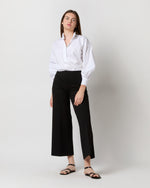 Load image into Gallery viewer, Faye Wide-Leg Cropped Pant in Black Ponte Knit