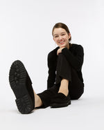 Load image into Gallery viewer, Lug Sole Loafer in Black Suede