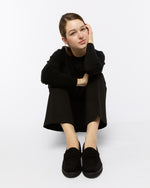 Load image into Gallery viewer, Lug Sole Loafer in Black Suede