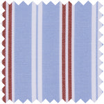 Load image into Gallery viewer, Made-to-Order Icon Shirt in Blue/Red Multi Stripe Poplin