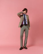 Load image into Gallery viewer, Ghost Blazer in Chocolate/Sand Check Hopsack