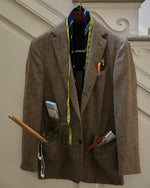 Load image into Gallery viewer, Virgil No. 2 Jacket in Chocolate/Oat Herringbone Tweed