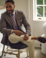 Load image into Gallery viewer, Virgil No. 3 Jacket in Bone/Brown/Lavender Glen Plaid Tweed