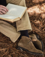 Load image into Gallery viewer, Trouser Dress Socks in Navy Extra Fine Merino