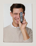 Load image into Gallery viewer, Beach Crewneck Sweater in Heather Taupe Cotton/Linen