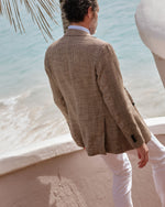 Load image into Gallery viewer, Virgil No. 3 Jacket in Chocolate/Oat Houndstooth Hopsack
