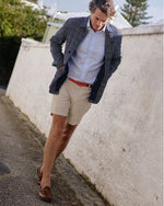 Load image into Gallery viewer, Spread Collar Sport Shirt in Sky/White Lightweight Oxford