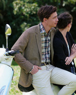 Load image into Gallery viewer, Concetta Jacket in Navy 3-Ply Plainweave