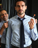 Load image into Gallery viewer, Silk Knit Tie in Dark Navy
