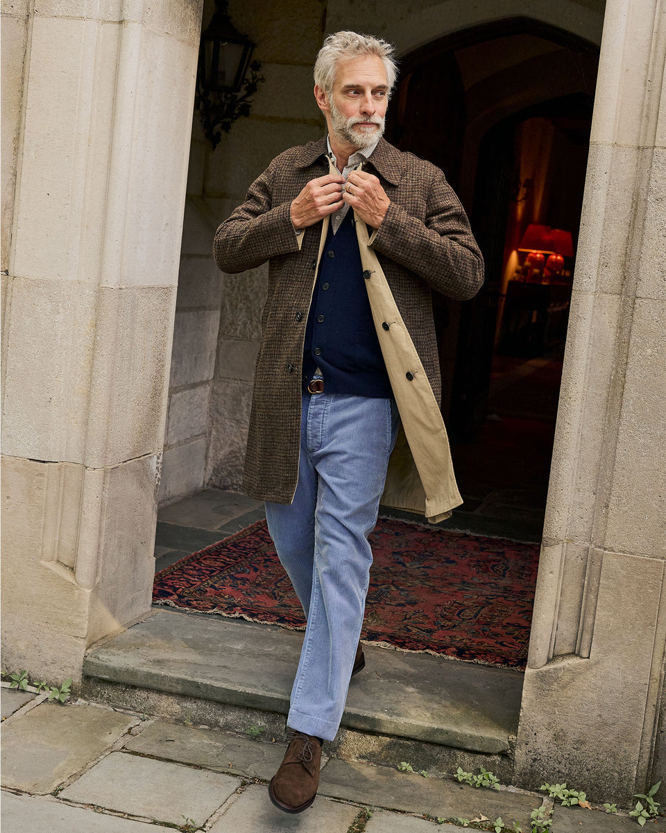 Five-Eyelet Blucher in Chocolate Suede | Shop Sid Mashburn