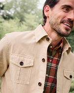 Load image into Gallery viewer, Military Jacket in Khaki Lightweight Canvas