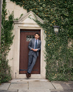 Load image into Gallery viewer, Trouser Dress Socks in Navy Extra Fine Merino