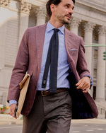 Load image into Gallery viewer, Silk Knit Tie in Dark Navy