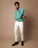 Load image into Gallery viewer, Classic Crewneck Sweater in Lovat Cashmere