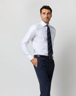 Load image into Gallery viewer, Spread Collar Dress Shirt in White Roxford