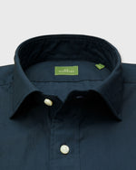 Load image into Gallery viewer, Spread Collar Sport Shirt in Navy Poplin