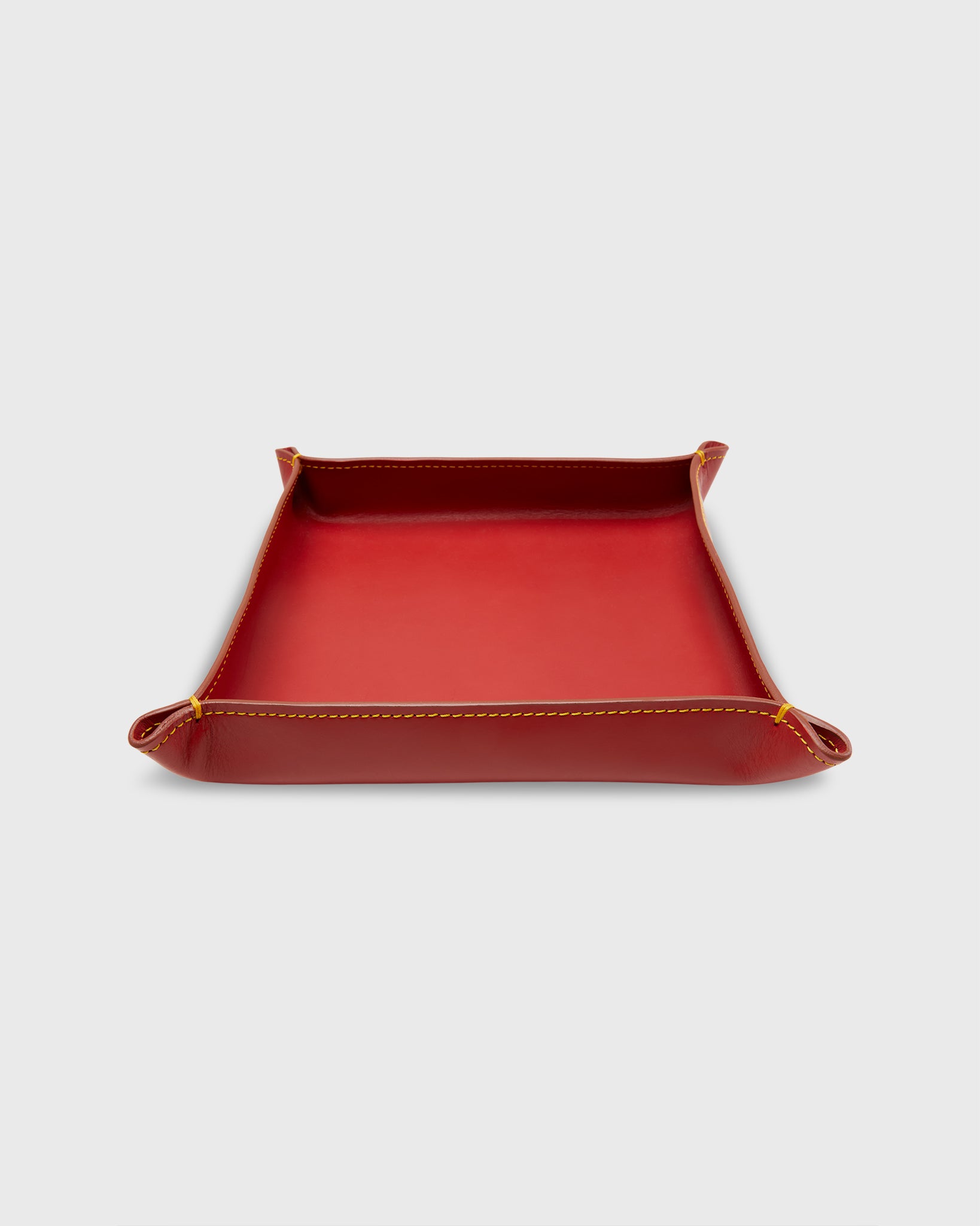 Large Tray in Red Leather