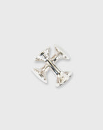 Load image into Gallery viewer, Circle Two-Way Cufflinks in White Rhodium