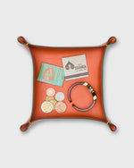 Load image into Gallery viewer, Medium Tray in Orange Leather