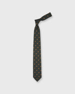 Load image into Gallery viewer, Wool Challis Club Tie in Olive Fox