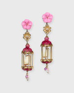 Load image into Gallery viewer, Aviary Classic Earrings in Gold/Bubble Pink/Fuchsia/White
