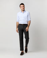 Load image into Gallery viewer, Spread Collar Dress Shirt in Sky Small Bengal Stripe Poplin