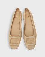 Load image into Gallery viewer, Buckle Shoe in Camel Suede