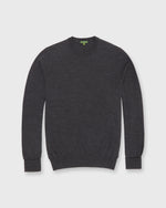 Load image into Gallery viewer, Fine-Gauge Crewneck Sweater in Heather Charcoal Escorial Wool