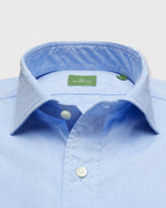 Load image into Gallery viewer, Spread Collar Sport Shirt in Light Blue Chambray