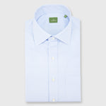 Load image into Gallery viewer, Made-to-Measure Shirt in Sky Small Bengal Stripe Poplin