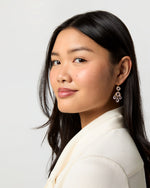 Load image into Gallery viewer, Gabrielle D'Estrees Earrings in Rose Quartz