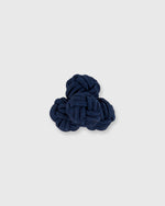 Load image into Gallery viewer, Small Silk Knot Cufflinks in Navy