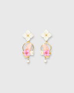 Load image into Gallery viewer, Chick Earrings in Gold/White/Bubble Pink