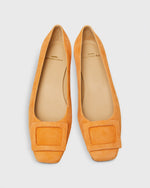 Load image into Gallery viewer, Buckle Shoe in Mango Suede
