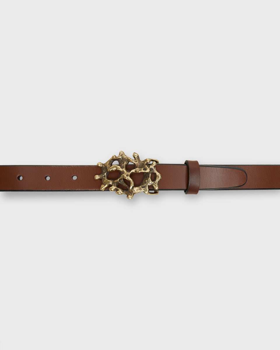 Women\'s Kettlewell Coral Leather Belt with Gold Buckle Walker Full-Grain Leather Women main image 2
