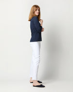 Load image into Gallery viewer, Turtleneck Tee in Navy Pima Cotton