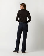 Load image into Gallery viewer, Turtleneck Tee in Black Pima Cotton