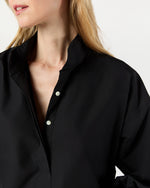Load image into Gallery viewer, Anaya Popover Shirt in Black Poplin