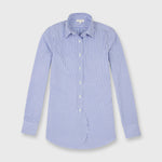 Load image into Gallery viewer, Made-to-Order Fabric in Blue Bengal Stripe Poplin