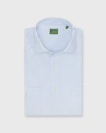Load image into Gallery viewer, Guayabera Shirt with Hem Pockets in Sky Cotolino
