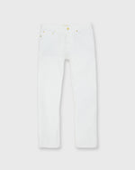 Load image into Gallery viewer, Slim Straight 5-Pocket Pant in White Garment-Dyed Canvas