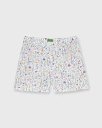 Load image into Gallery viewer, Button-Front Boxer Short in Multi Theo Liberty Fabric