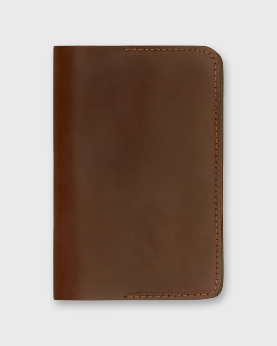 Passport Holder in Medium Brown Bridle Leather | Shop Sid Mashburn