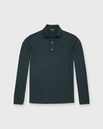 Load image into Gallery viewer, Long-Sleeved Rally Polo Sweater in Sea Moss Cotton/Cashmere