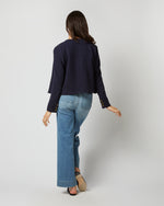 Load image into Gallery viewer, Megan Cardigan Jacket in Navy Bouclé Tweed