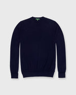 Load image into Gallery viewer, Fine-Gauge Crewneck Sweater in Navy Cashmere