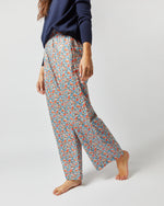 Load image into Gallery viewer, Pajama Pant in Orange/Green/Blue Betsy Berry Liberty Fabric
