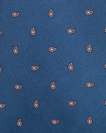 Load image into Gallery viewer, Silk Print Tie in Navy/Pink Paisley