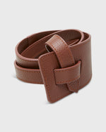 Load image into Gallery viewer, Asymmetrical Loop Thru Belt in English Tan Leather